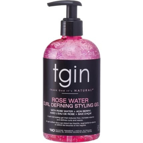 Tgin Rose Water Defining Styling Gel For Natural Hair Curls And Waves