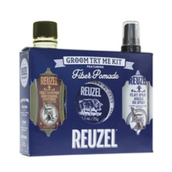 Reuzel Fiber Pomade Groom Try Me Kit Gift Set Of Hair Care For Men Reuzel Fiber Pomade Groom Try Me Kit Gift Set Of Hair Care For Men