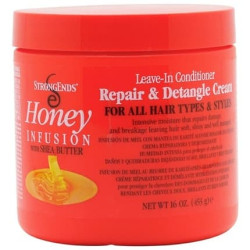 Strongends Honey Infusion With Shea Butter Leavein Conditioner Repair & Detangle