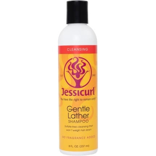 Jessicurl Gentle Lather Shampoo No Fragrance Added 8 Fl Oz Cleansing Curly