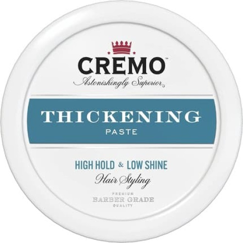 CREMO Barber Grade Hair Styling Thickening Paste for Men High Hold Low Shine 113g