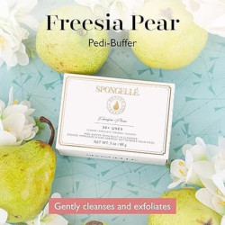 Spongell Freesia Pear Pedibuffer With Builtin Cleanser Exfoliates Softens & Smooths Feet For Spalike Pedicure Experience 30 Uses