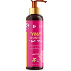 Mielle Organics Pomegranate & Honey Moisturizing Detangling Sulfate-Free Shampoo for Type 4 Curly Hair 355ml