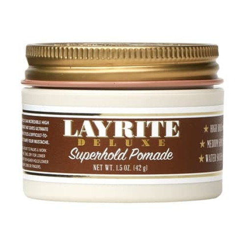 Layrite Superhold Pomade 42g Strong Hold Water Soluble Medium Shine