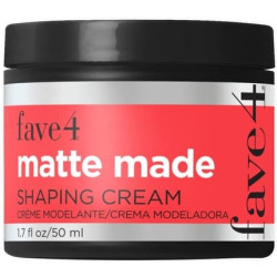 fave4 hair Matte Made Shaping Cream for Men Lightweight Pomade Finish 1.7 fl oz