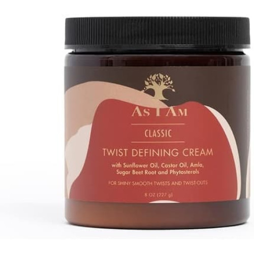 AS I AM Twist Defining Cream for Shiny Smooth Twists and Twist-Outs 227g