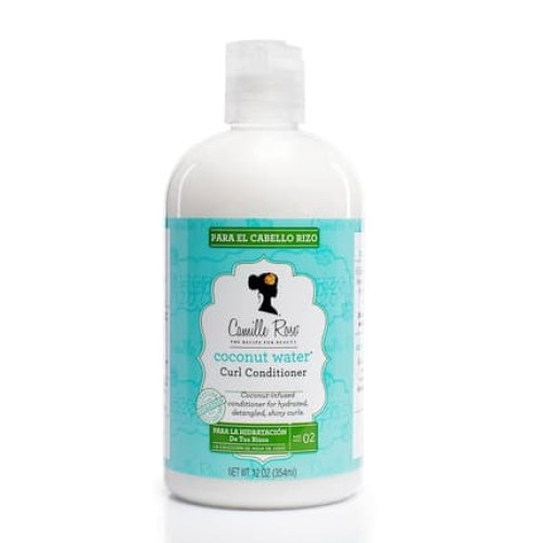 Camille Rose Coconut Water Conditioner 12 oz with Natural Coconut Oil, Rosemary Oil, Castor Oil