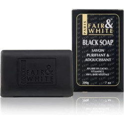 Fair and White Original Cosmetics for Dark Skin Black Soap 200g