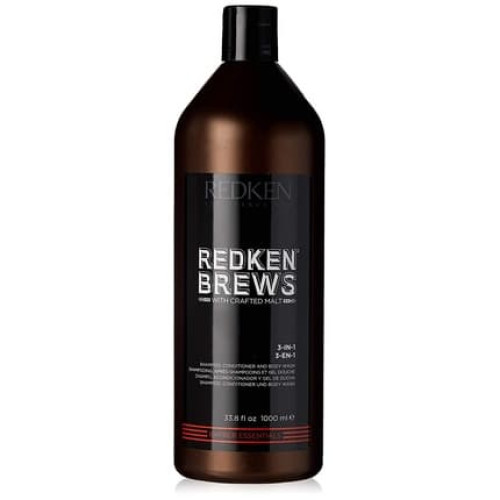 Redken Brews 3-In-1 Shampoo Conditioner and Bodywash 1000ml