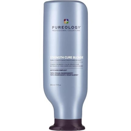 Pureology Strength Cure Blonde Purple Conditioner Restore and Tone for Brassy Blonde Hair Vegan 266ml Pureology Strength Cure Blonde Purple Conditioner Restore and Tone for Brassy Blonde Hair Vegan 266ml