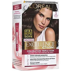L'Oreal Paris Permanent Hair Color Triple Care 100% White Hair Coverage L'Oreal Paris Permanent Hair Color Triple Care 100% White Hair Coverage