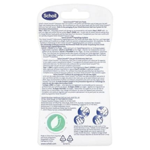 Scholl Velvet Smooth Nail Care Refills - Pack of 3