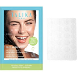 Talika Free Skin Patches Invisible Spot Cover Absorbs Fluid Flattens Reduces Redness Blemishes and Pimples Fast-Acting 25 Count 3 Sizes Talika Free Skin Patches Invisible Spot Cover Absorbs Fluid Flattens Reduces Redness Blemishes and Pimples Fast-Acting 25 Count 3 Sizes