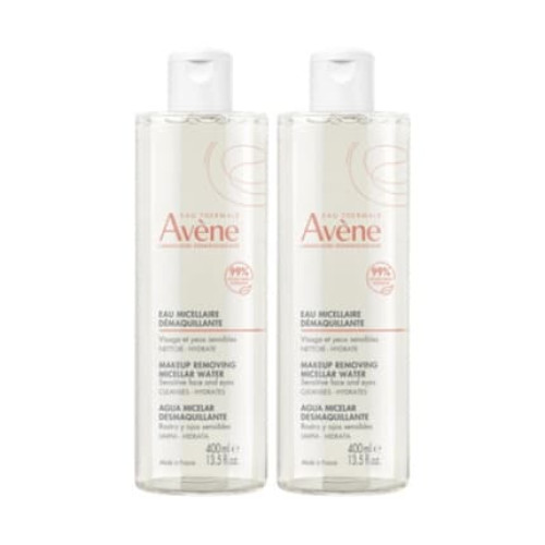 Avene Makeup Removing Micellar Water Set For Normal And Sensitive Skin 2 X 400 Ml