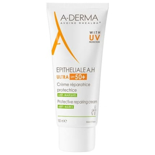 Aderma Protective Cream Against Pigment Spots Spf 50 Epitheliale Ah Protective Repairing Cream 100 Ml