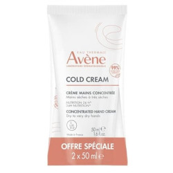 Avene Hand Cream Set For Dry To Very Dry Skin Cold Cream 2 X 50 Ml
