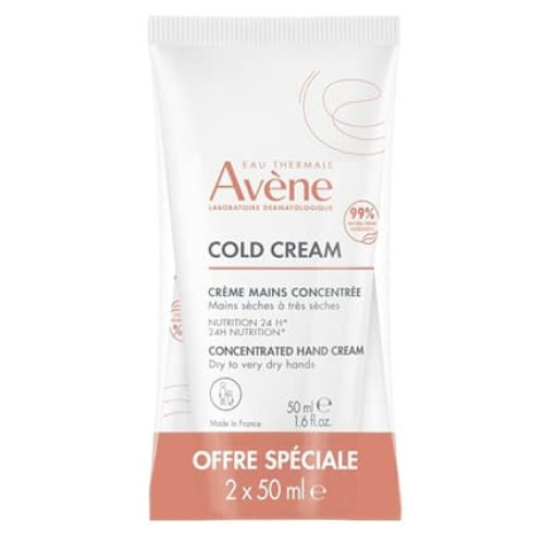 Avene Hand Cream Set For Dry To Very Dry Skin Cold Cream 2 X 50 Ml