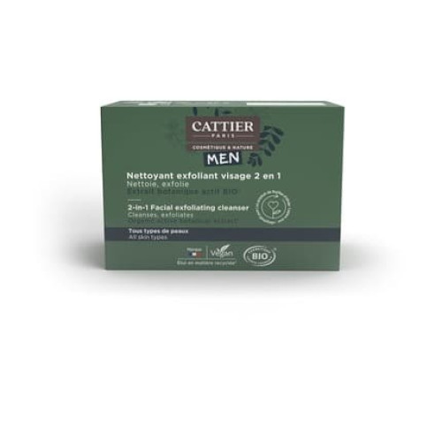 Cattier Men Exfoliating Cleanser 2-in-1 Organic for All