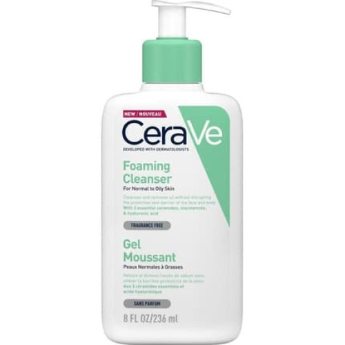 Cerave Foaming Cleanser 236ml Cleansing Foaming Gel For Normal To Oily Skin