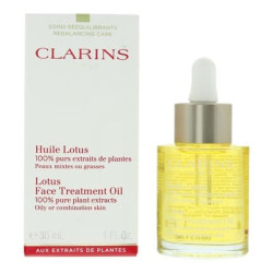 Clarins Lotus Face Treatment Oil Plant Extracts Oily Combination 30ml For Women