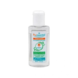 Puressentiel Purifying Hand Sanitizing Gel 80 Ml With Aloe Vera Natural Alcohol And 3 Essential Oils