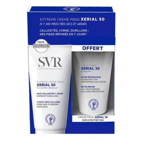 Xerial Feet Pack - Xerial 50 Extreme Foot Cream Gel For Persistent Calluses 50ml + Xerial 30 Nourishing Foot Cream 50ml