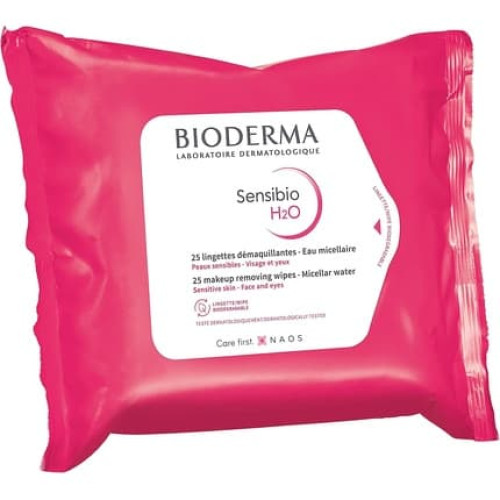 Bioderma Sensibio H2O Micelle Solution Make-Up Removing Wipes 25