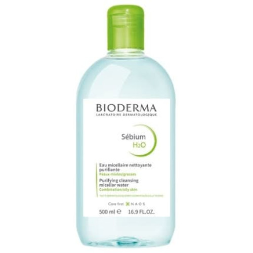 Bioderma Sbium H2o Micellar Water 500ml Purifying Cleansing Solution