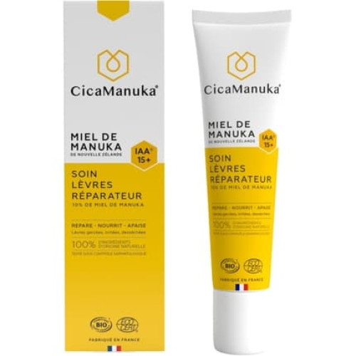 Cicamanuka Repair Lip Care 10% Manuka Honey IAA 15+ Organic 15ml