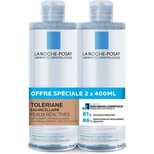 La Roche-Posay Micellar Water Ultra for Reactive Skin 400ml - Pack of 2