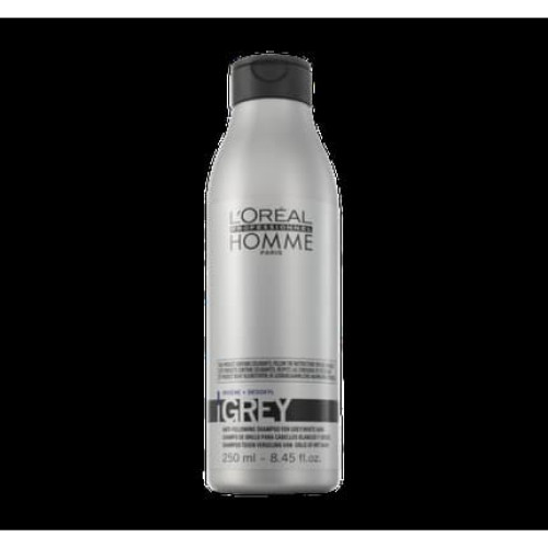 L'Oreal Homme Gray Shampoo 250ml Neutralizes Gray Hair