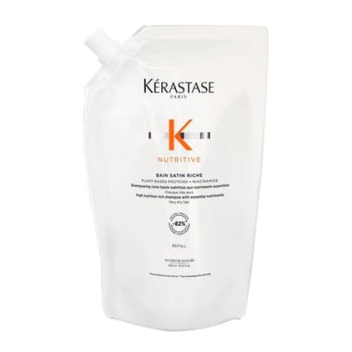 Krastase Nutritive Bain Satin Riche Refill 500ml Nourishing Shampoo For Dry Hair