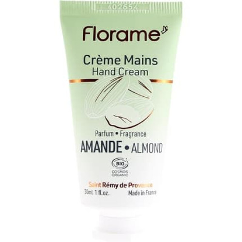 Florame Organic Hand Cream 30ml - Almond