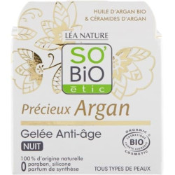 Night Gel Anti-Aging for All Skin Types with Precious Argan - Expert in Nutrition and Anti-Aging