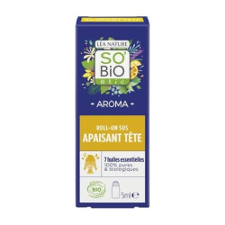 So'bio Etic Roll On SOS Head Calms Soothes 5ml