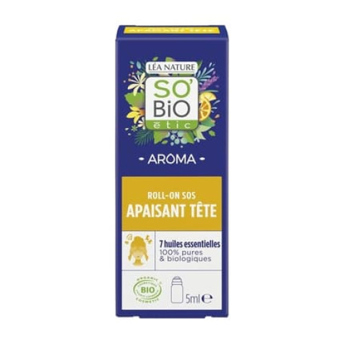 So'bio Etic Roll On SOS Head Calms Soothes 5ml