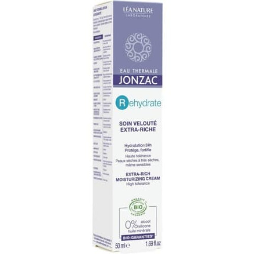 Eau Thermale Jonzac Organic Cosmetic Rehydrate Extra-Rich Moisturizing Cream, 50