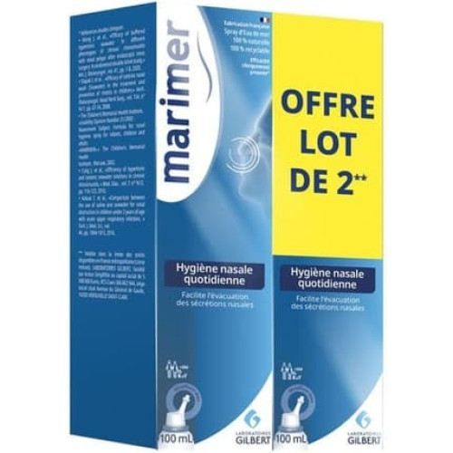 Marimer Spray Daily Nasal Hygiene 100ml - Pack of 2