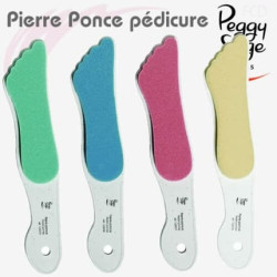 Peggy Sage Pedicure File and Pumice Stone with Long Handle Green Ref. 122079