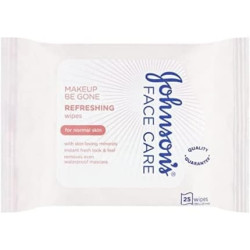 Johnson's Face Care Makeup Be Gone Refreshing Wipes 25 Johnson's Face Care Makeup Be Gone Refreshing Wipes 25