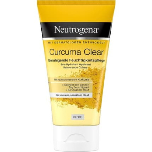 Neutrogena Curcuma Clear Soothing Moisturizer Facial Cream for Blemished and Sensitive Skin 75ml