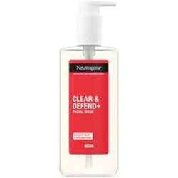 Neutrogena Clear & Defend Facial Wash 200 Ml Cleansing Gel Against Pimples