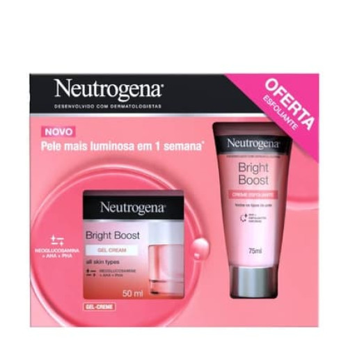 Neutrogena Bright Boost Gel-Cream 50ml + Exfoliating Cream Offer 75ml