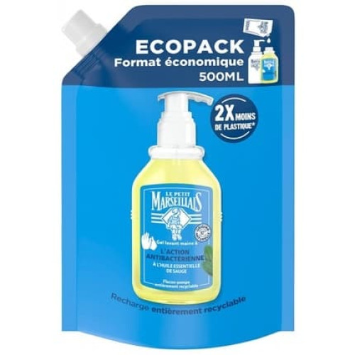 Le Petit Marseillais Antibacterial Hand Wash Gel Eco-Refill 500ml