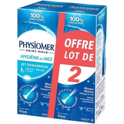 Physiomer Nasal Hygiene Dynamic Spray 135ml - Pack of 2