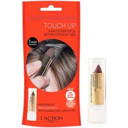 L'Action Paris Touch Up Hair Cover Stick with Beeswax for Hydration - Mahogany 4g