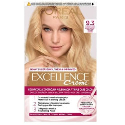 L'Oreal Excellence Creme Hair Color 9.3 Very Light Golden Blonde L'Oreal Excellence Creme Hair Color 9.3 Very Light Golden Blonde