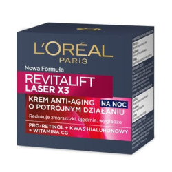 L'Oreal Revitalift Laser X3 Anti-Age Night Cream-Mask Regenerating Therapy 50ml L'Oreal Revitalift Laser X3 Anti-Age Night Cream-Mask Regenerating Therapy 50ml