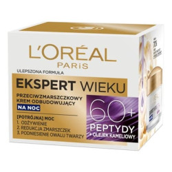 L'Oreal Age Specialist Expert Age 60+ Anti-Wrinkle Night Repair Cream 50ml L'Oreal Age Specialist Expert Age 60+ Anti-Wrinkle Night Repair Cream 50ml