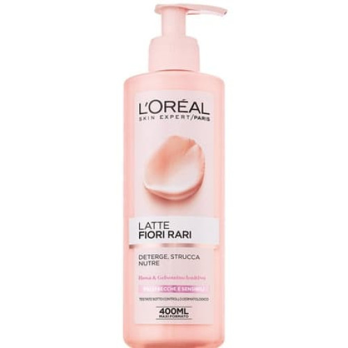 L'Oreal Fiori Rari Milk Make-up Remover Nourishing Cleansing Dry Skin 400mL